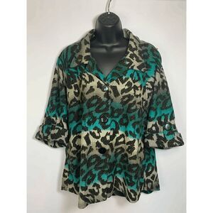 Multiples Animal Print Blazer